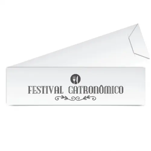 SAQUINHO DE PAPEL PORTA TALHERES PERSONALIZADO