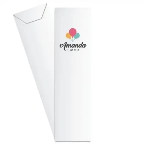 SAQUINHO DE PAPEL PORTA TALHERES PERSONALIZADO ANIVERSÁRIO 2