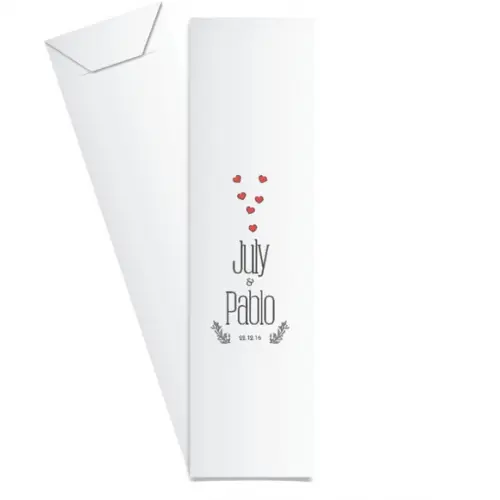 SAQUINHO DE PAPEL PORTA TALHERES PERSONALIZADO CASAMENTO M02