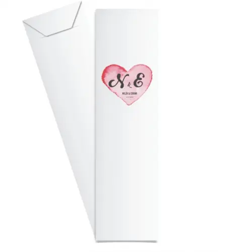 SAQUINHO DE PAPEL PORTA TALHERES PERSONALIZADO CASAMENTO M05