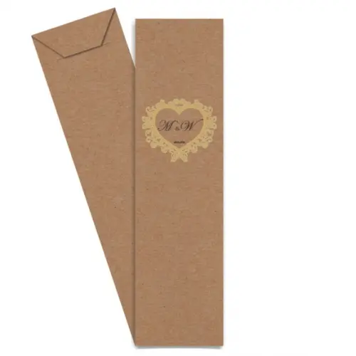 SAQUINHO DE PAPEL PORTA TALHERES PERSONALIZADO CASAMENTO M11