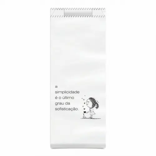 SAQUINHO KRAFT SIMPLES PERSONALIZADO - A SIMPLICIDADE...