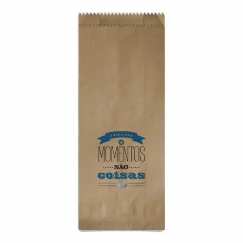 SAQUINHO KRAFT SIMPLES PERSONALIZADO - COLECIONE MOMENTOS...