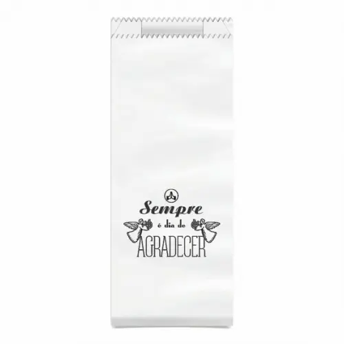Saquinho Kraft Simples Personalizado - Dia de Agradecer...