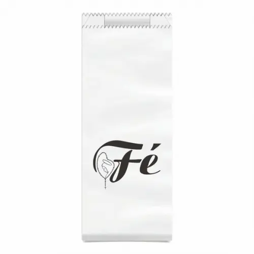 Saquinho Kraft Simples Personalizado - Fé