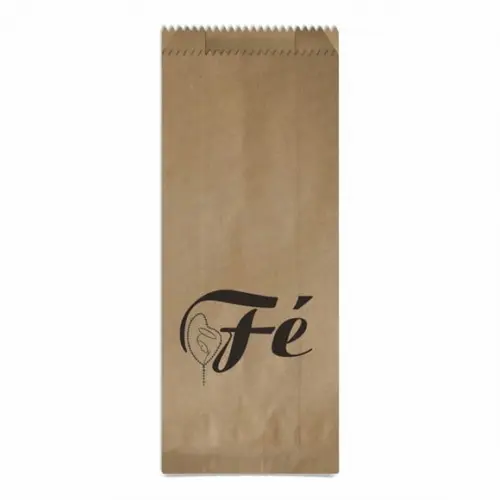 Saquinho Kraft Simples Personalizado - Fé