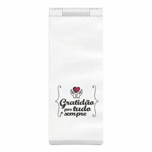 Saquinho Kraft Simples Personalizado - Gratidão Por Tudo...