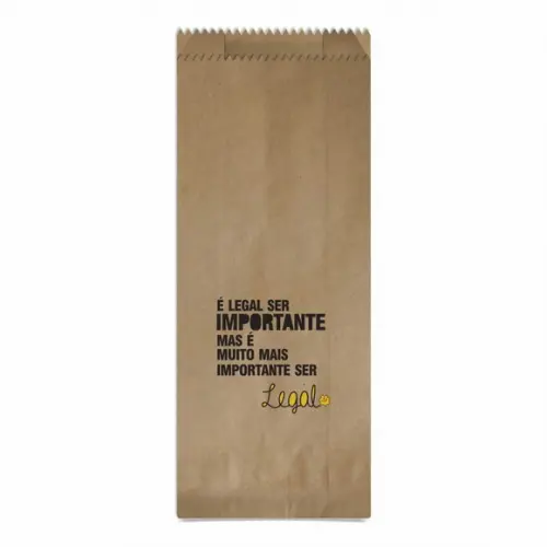 Saquinho Kraft Simples Personalizado - Importante Ser Legal