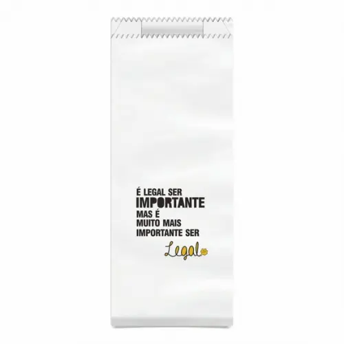Saquinho Kraft Simples Personalizado - Importante Ser Legal