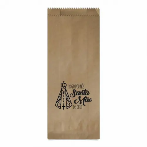 Saquinho Kraft Simples Personalizado - Rogais Por Nós...