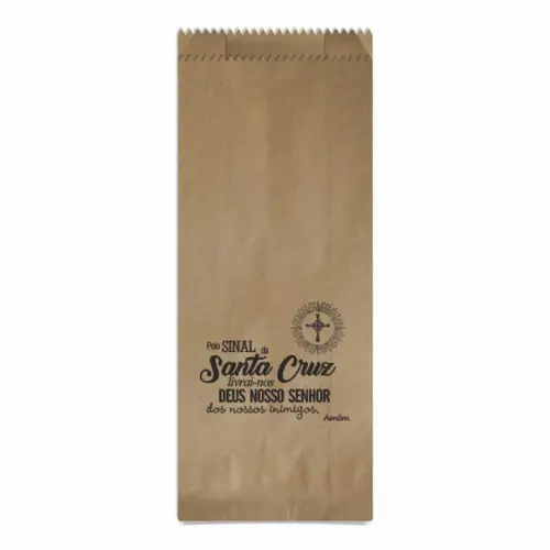 Saquinho Kraft Simples Personalizado - Santa Cruz...