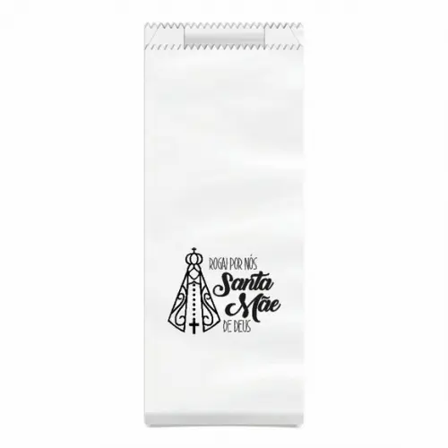 Saquinho Kraft Simples Personalizado - Rogais Por Nós...