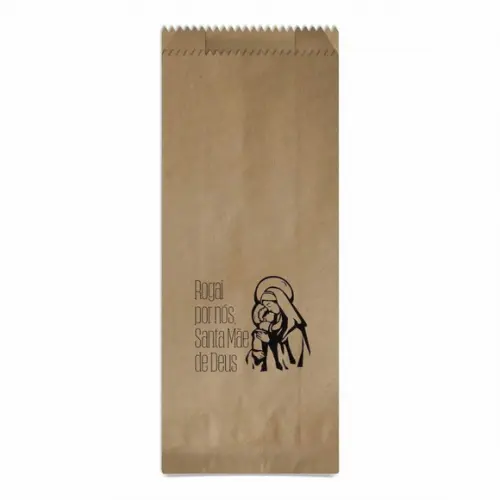 Saquinho Kraft Simples Personalizado - Santa Mãe de Deus