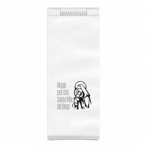 Saquinho Kraft Simples Personalizado - Santa Mãe de Deus