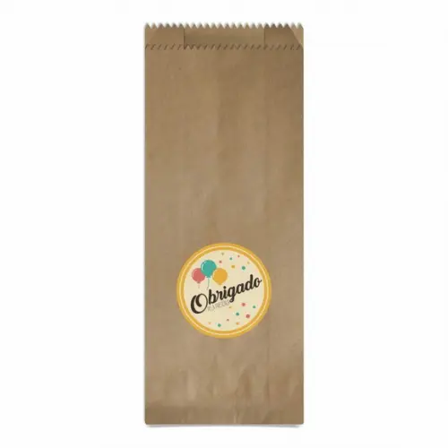 SAQUINHO KRAFT SIMPLES PERSONALIZADO - SUA PRESENÇA