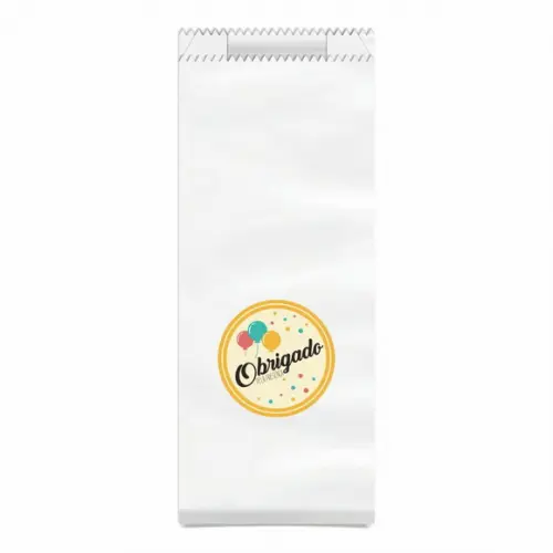 SAQUINHO KRAFT SIMPLES PERSONALIZADO - SUA PRESENÇA