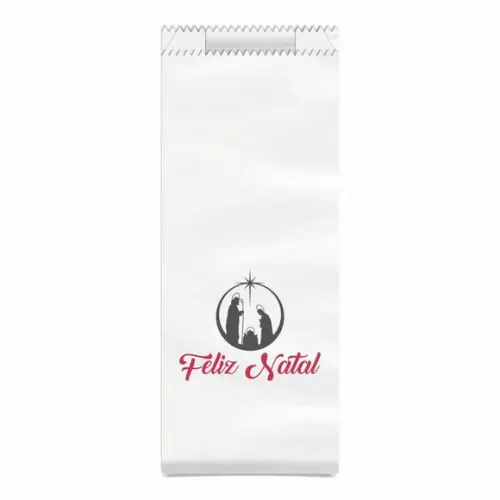 Saquinho Kraft Simples Personalizado Natal / Ano Novo