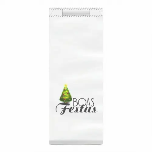 Saquinho Kraft Simples Personalizado Natal / Ano Novo