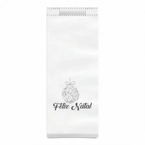 Saquinho Kraft Simples Personalizado Natal / Ano Novo