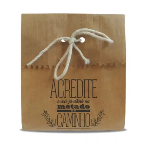 SAQUINHO PAPEL PERSONALIZADO - ACREDITE