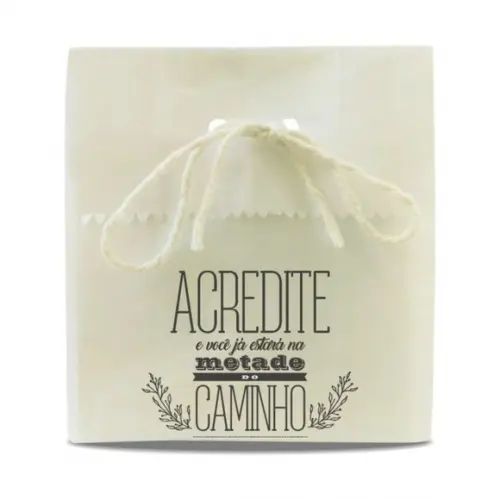 SAQUINHO PAPEL PERSONALIZADO - ACREDITE