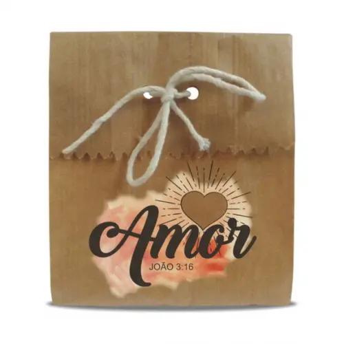SAQUINHO PAPEL PERSONALIZADO - AMOR | JOÃO3-16