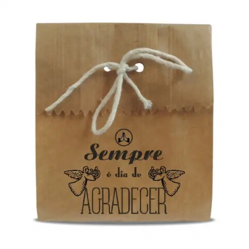 SAQUINHO PAPEL PERSONALIZADO - DIA DE AGRADECER