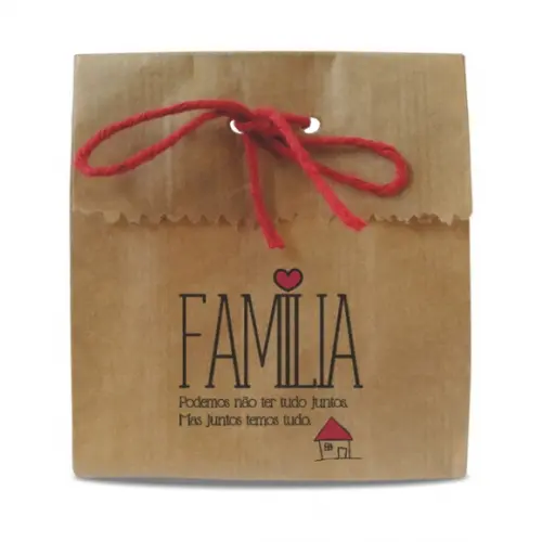 SAQUINHO PAPEL PERSONALIZADO - FAMÍLIA