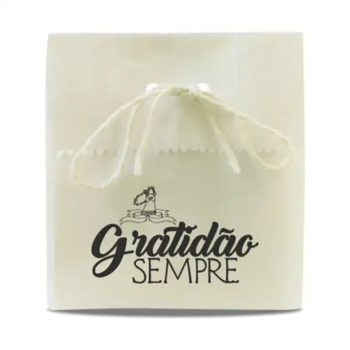 SAQUINHO PAPEL PERSONALIZADO - GRATIDÃO SEMPRE