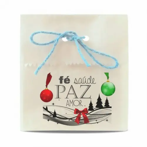 Saquinho Papel Personalizado - Natal / Ano Novo