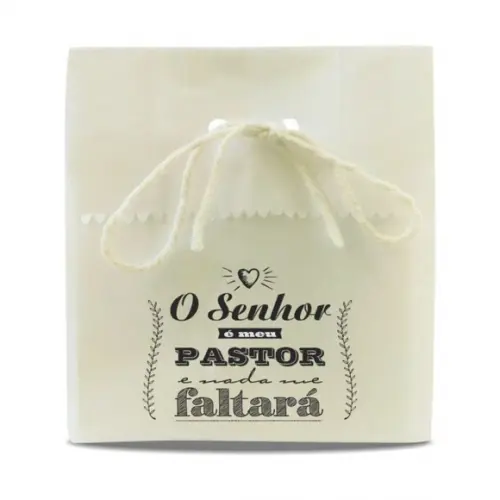 SAQUINHO PAPEL PERSONALIZADO - O SENHOR É MEUS PASTOR