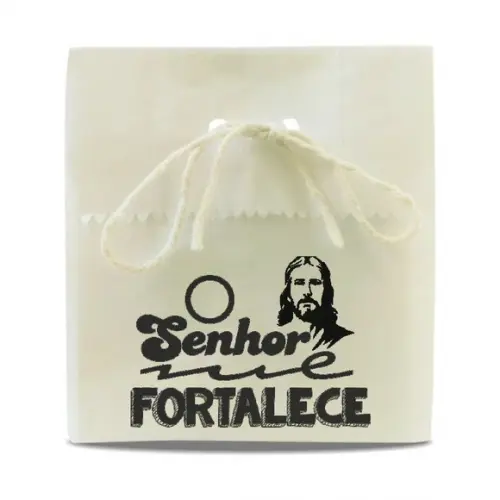 SAQUINHO PAPEL PERSONALIZADO - O SENHOR ME FORTALECE