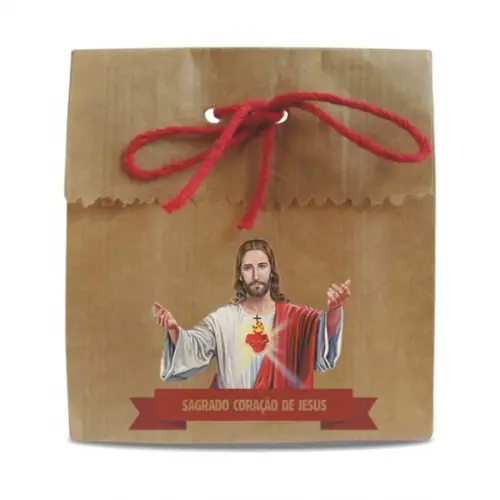 SAQUINHO PAPEL PERSONALIZADO - SAGRADO CORAÇÃO DE JESUS