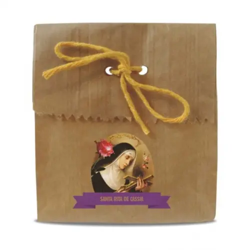 SAQUINHO PAPEL PERSONALIZADO - SANTA RITA DE CÁSSIA