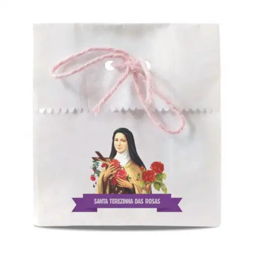 SAQUINHO PAPEL PERSONALIZADO - SANTA TEREZINHA
