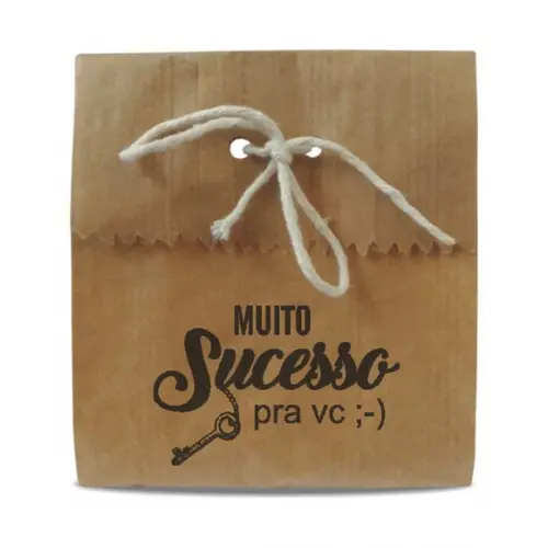 SAQUINHO PAPEL PERSONALIZADO - SUCESSO