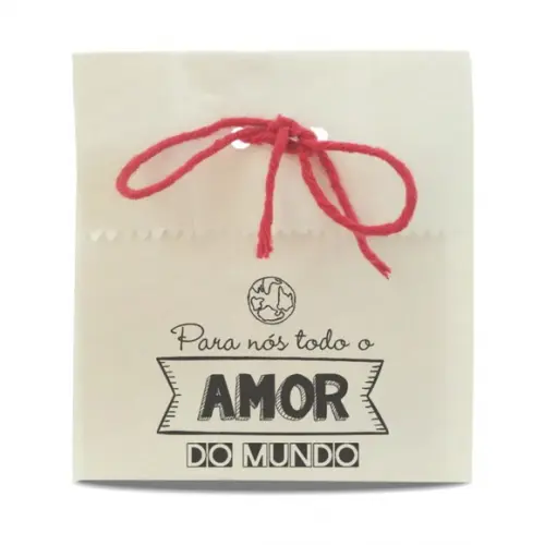 SAQUINHO PAPEL PERSONALIZADO - TODO O AMOR DO MUNDO