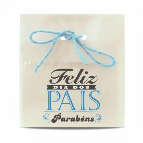 Saquinho Papel Personalizado Dia dos Pais