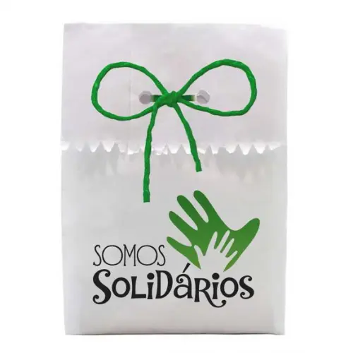 SAQUINHO PAPEL PERSONALIZADO. C/ FURO E CORDÃO - FRASES