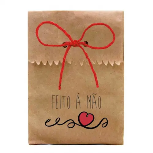 SAQUINHO PAPEL PERSONALIZADO. C/ FURO E CORDÃO - FRASES