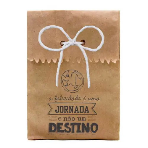 SAQUINHO PAPEL PERSONALIZADO. C/ FURO E CORDÃO - FRASES