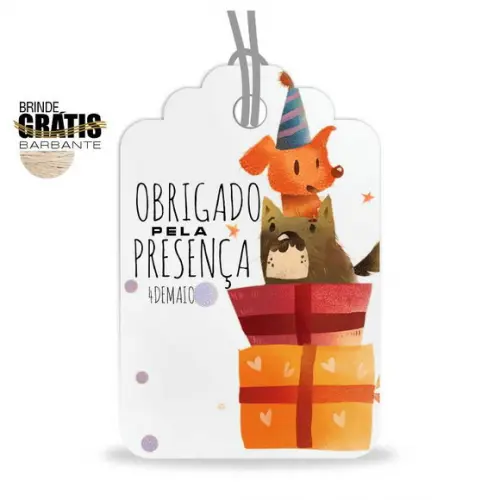 Tag Aniversário Etiqueta