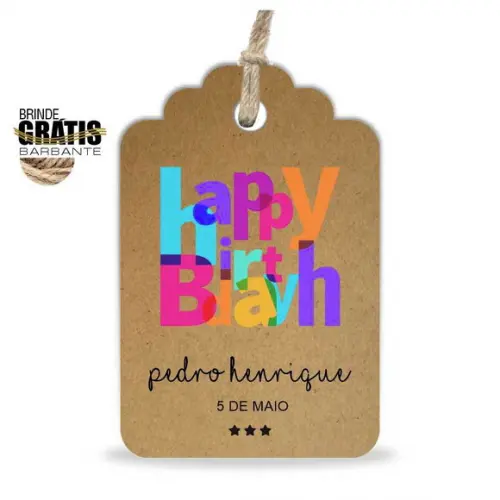 Tag Aniversário Etiqueta