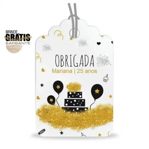 Tag Aniversário Etiqueta