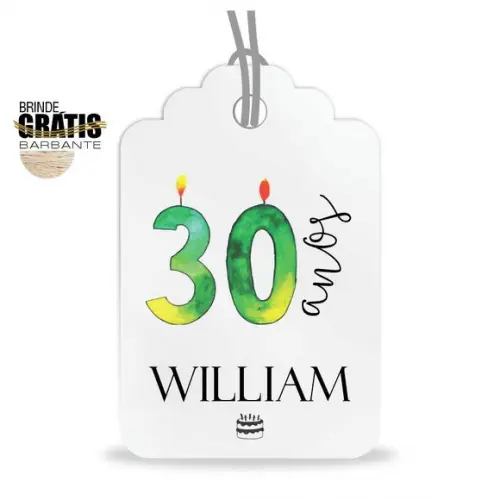 Tag Aniversário Etiqueta