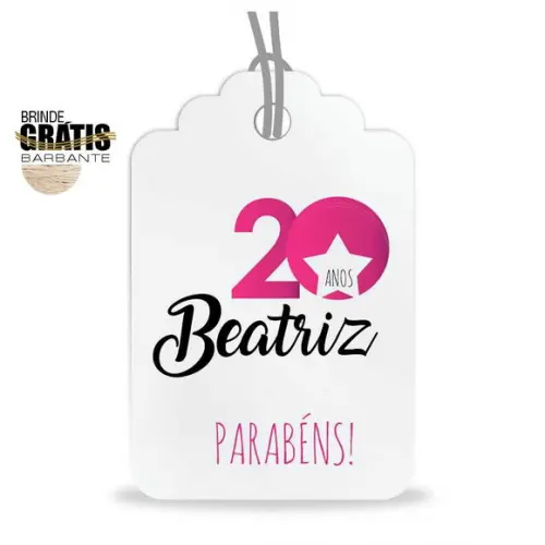 Tag Aniversário Etiqueta