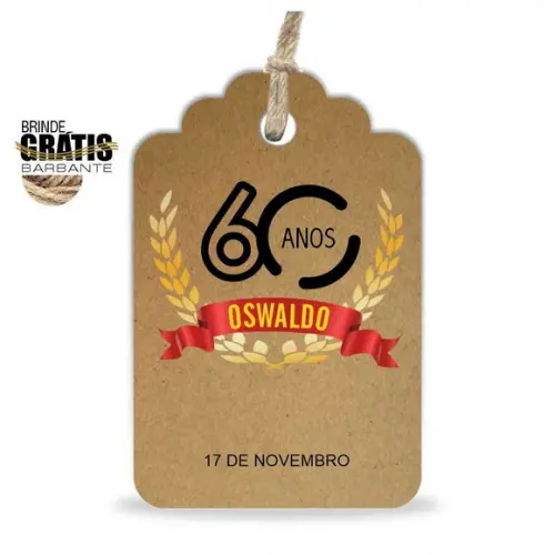 Tag Aniversário Etiqueta