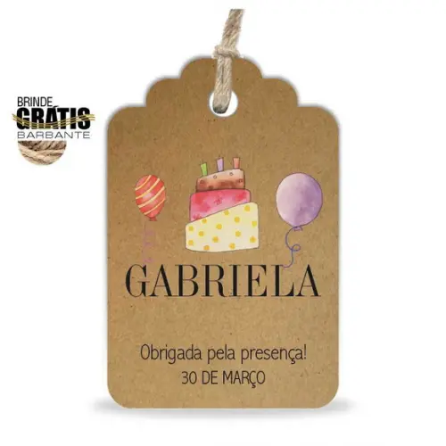 Tag Aniversário Etiqueta
