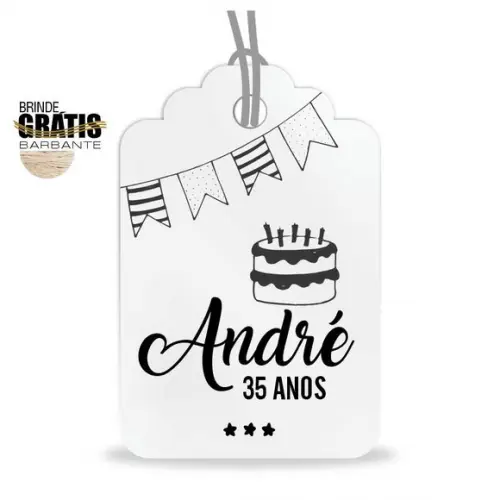 Tag Aniversário Etiqueta