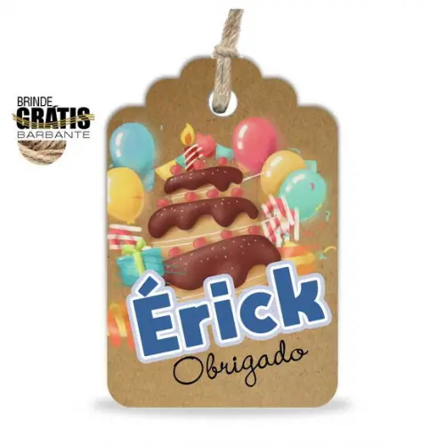 Tag Aniversário Etiqueta